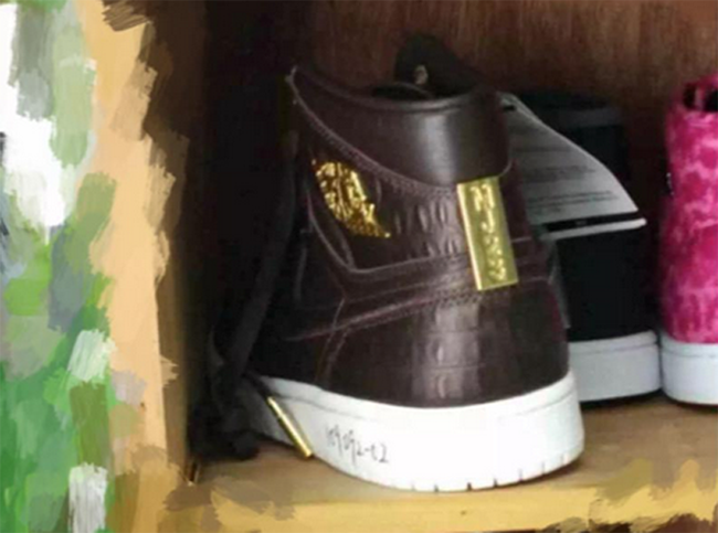 Air Jordan 1 Pinnacle Croc Brown Sample