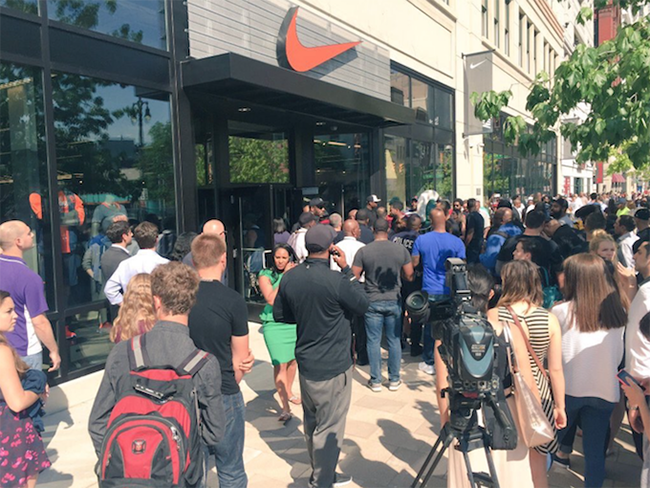 nike store detroit inside