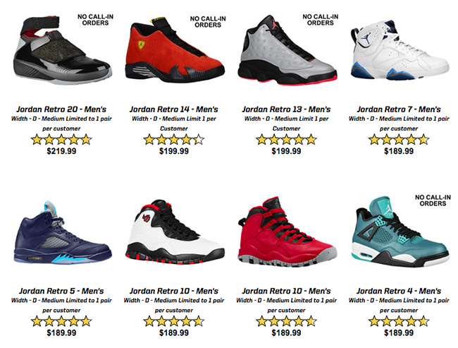 EastBay Air Jordan Restock August 2015