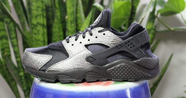 Nike Air Huarache Reptile Black Metallic Silver