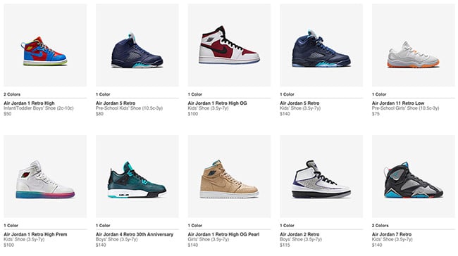 Nike Store Kids Air Jordan Restock