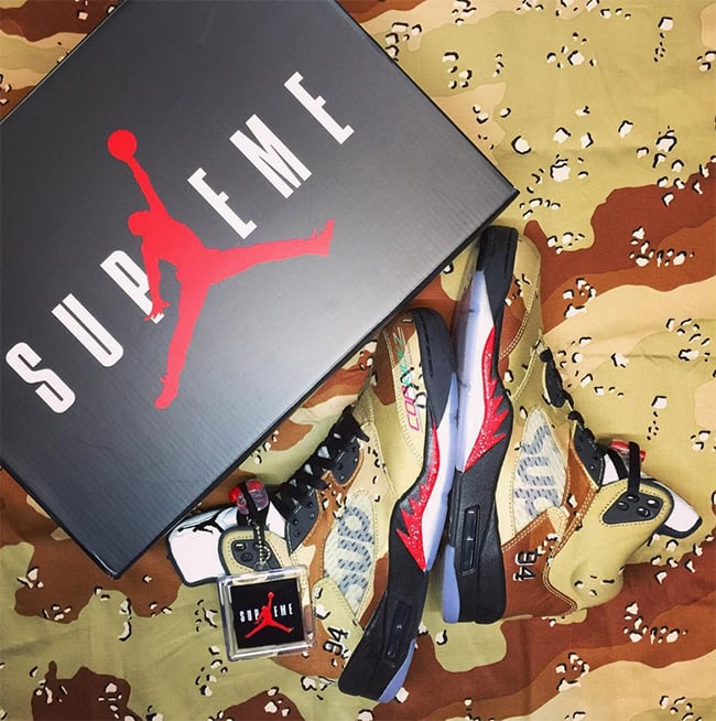 supreme air jordan logo