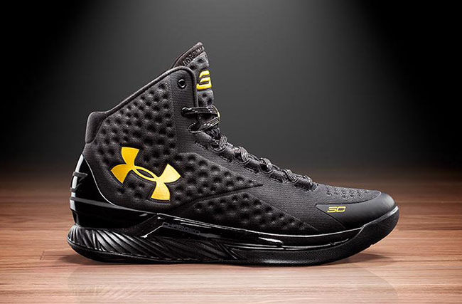 Under Armour Curry 1 Black Gold Banner