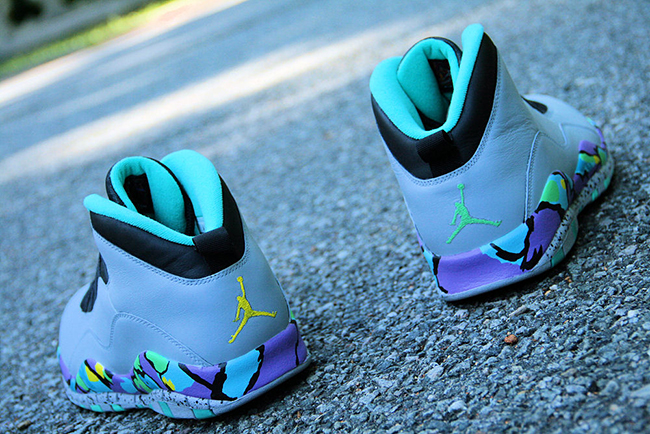 Air Jordan 10 Bel Air Abstract Custom