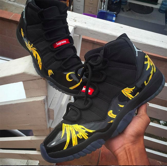 supreme custom jordans