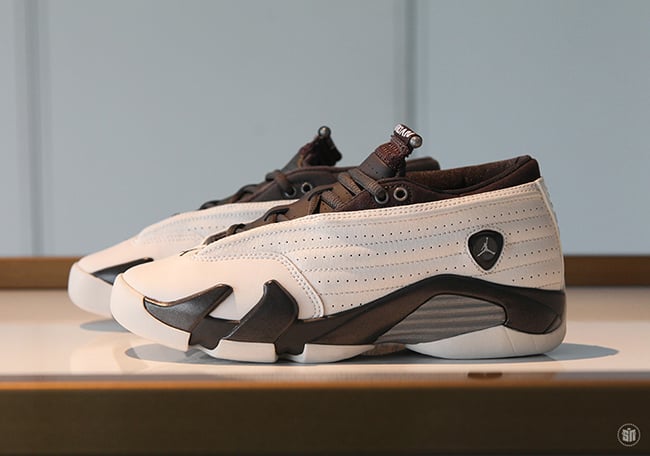 Air Jordan 14 Low Girls White Phantom Pewter Dark Storm