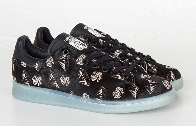 BBC Pharrell adidas Stan Smith Pony Hair Black