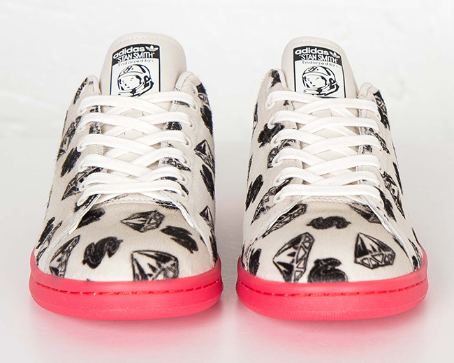 BBC Pharrell adidas Stan Smith Pony Hair White