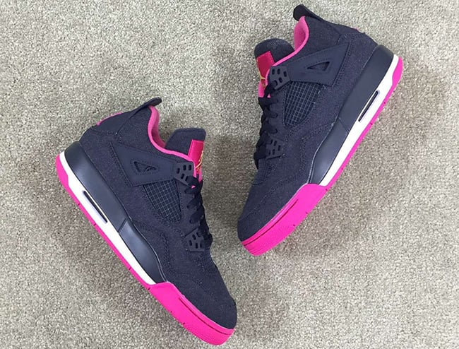 Denim Air Jordan 4 GS Girls 2016