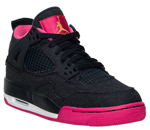 Denim Air Jordan 4 GS Pink