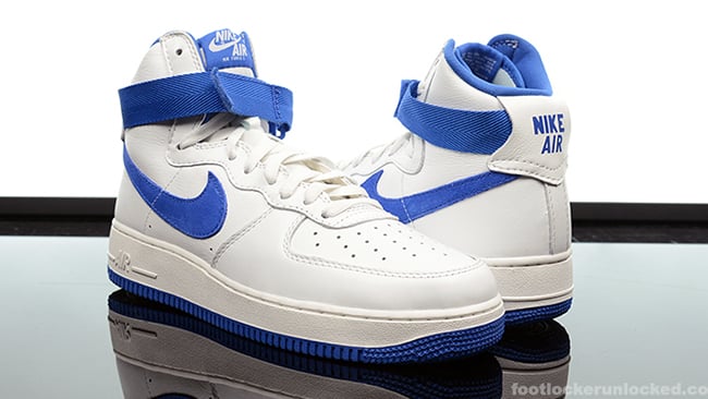 blue and white air force 1 high top