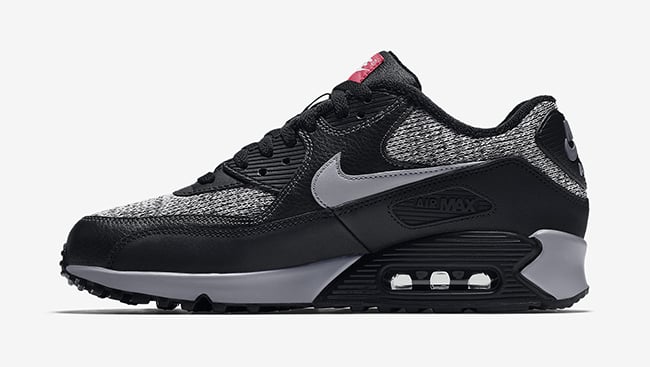 Nike Air Max 90 Essential Winter Black Grey Red