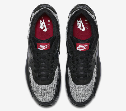nike air max 90 essential grey black red