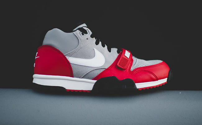 Nike Air Trainer 1 Mid Wolf Grey University Red