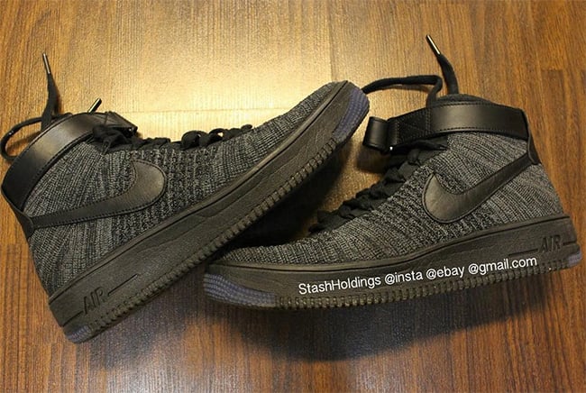 Clear Shot of the Nike Flyknit Air Force 1 ‘Black’