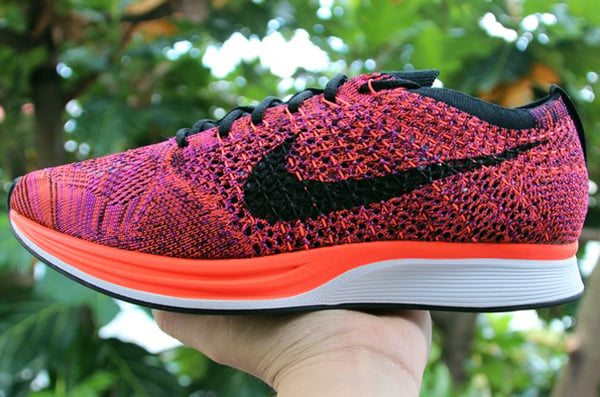 Nike Flyknit Racer Purple Orange Pink