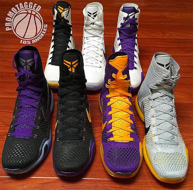 Nike Kobe 10 Elite Lakers PE Collection 