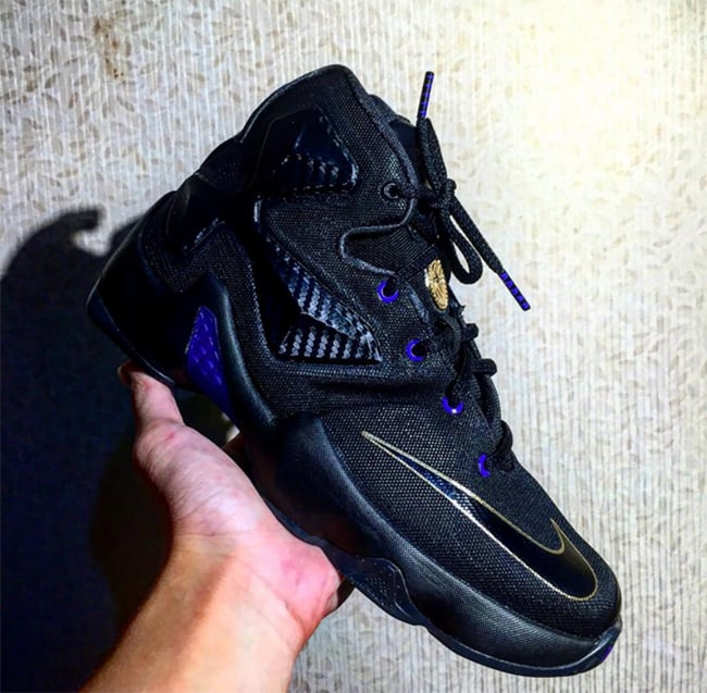 Nike LeBron 13 Black Purple Gold