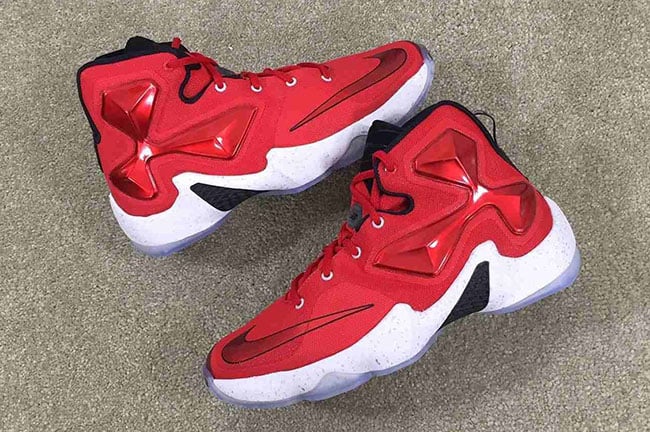 Detailed Look at the Nike LeBron 13 ‘Gym Red’