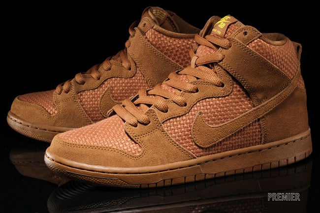 nike sb dunk high brown