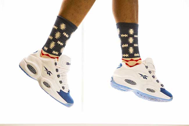 On Feet Look at the Reebok Question Low ‘Blue Toe’