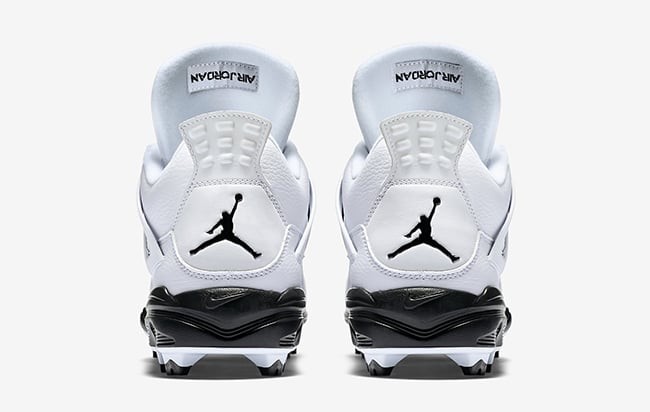 Air Jordan 4 Cleats White Black