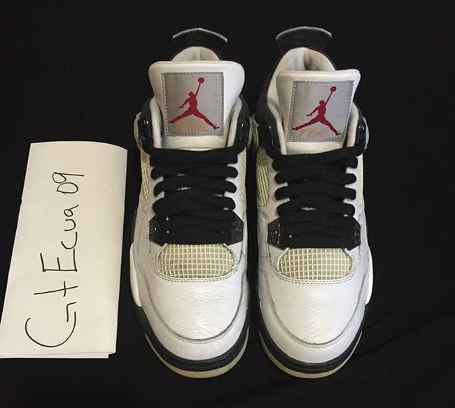 Air Jordan 4 White Black 2006 Sample