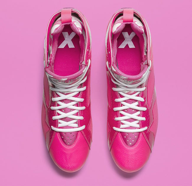 Air Jordan 7 Cleats Breast Cancer Awareness