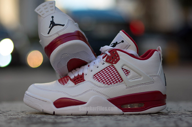 Alternate 89 Air Jordan 4 White Red