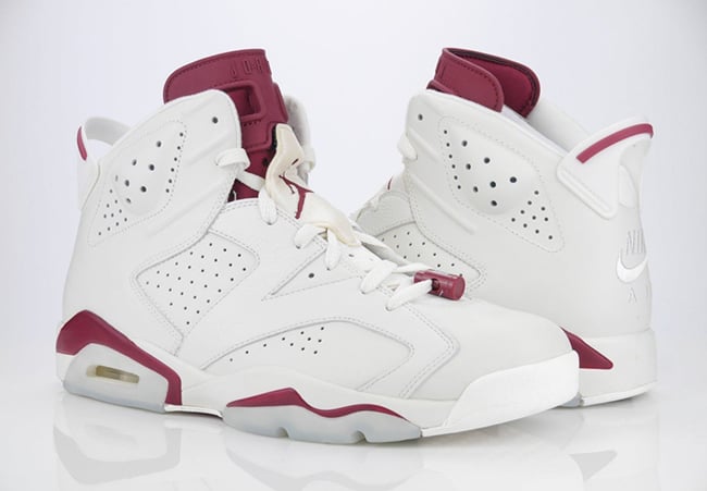 white and maroon 6s