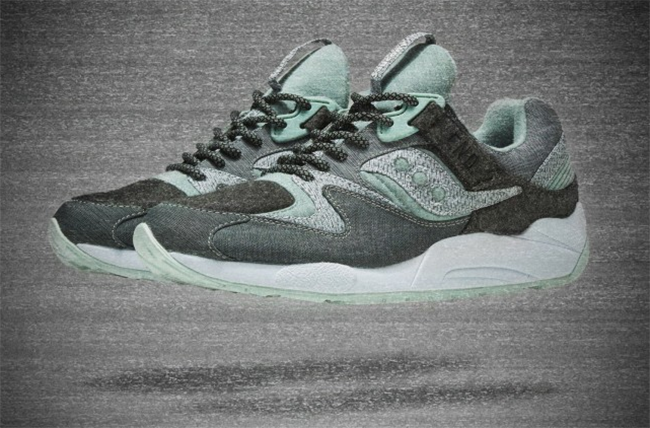 END Saucony Grid 9000 White Noise Release Date
