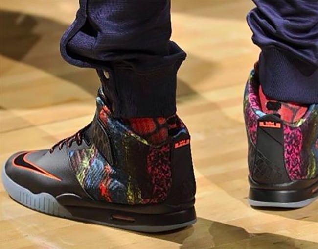 LeBron James Wearing Nike Air Akronite ‘Multicolor’