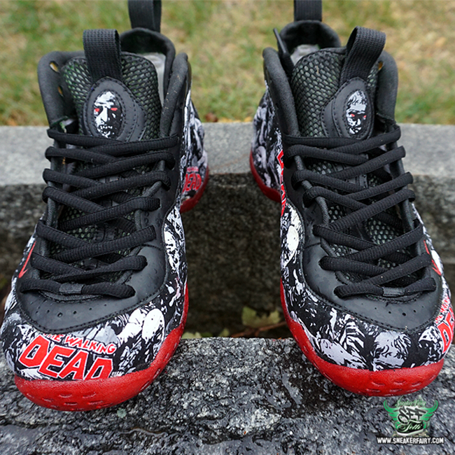 Remontarse Guau estéreo Nike Air Foamposite One Walking Dead Custom | SneakerFiles