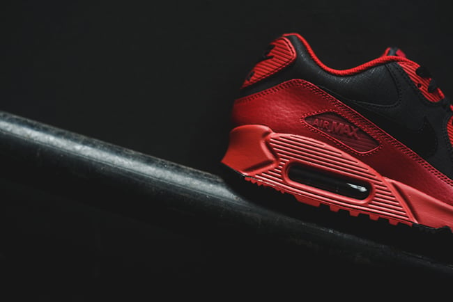 Nike Air Max 90 Winter Premium Gym Red Black | SneakerFiles