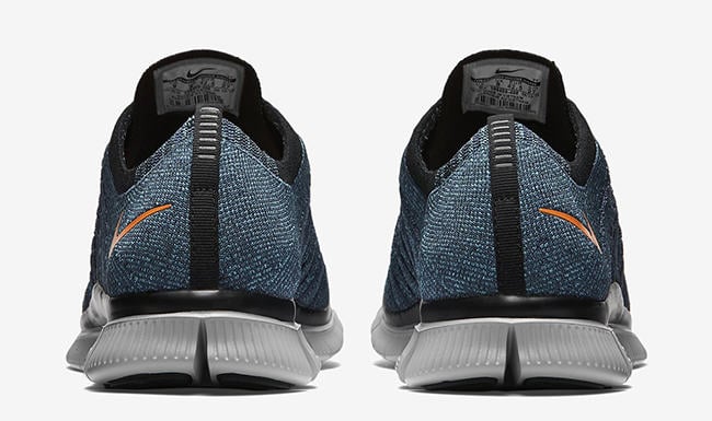 Nike Free Flyknit NSW Squadron Blue Bright Mandarin Chlorine