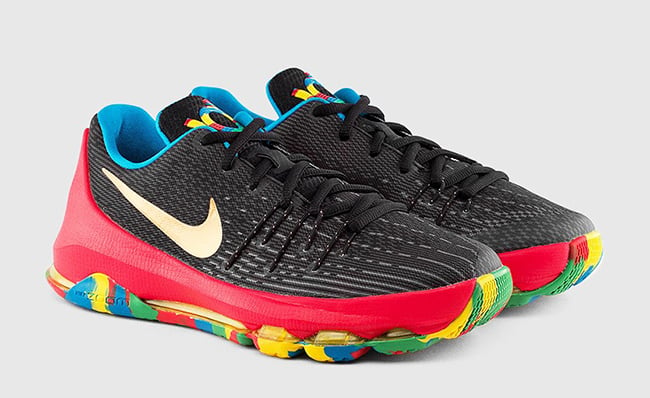 Multicolor Soles Land on This Nike KD 8 GS