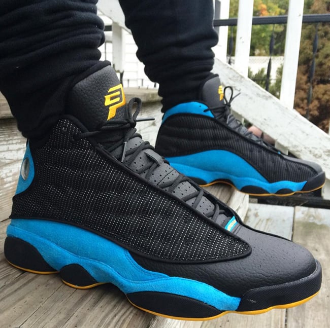 air jordan 13 melo on feet