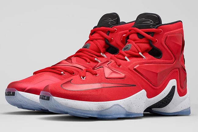 Nike LeBron 13 Away Cavs Red On Court 