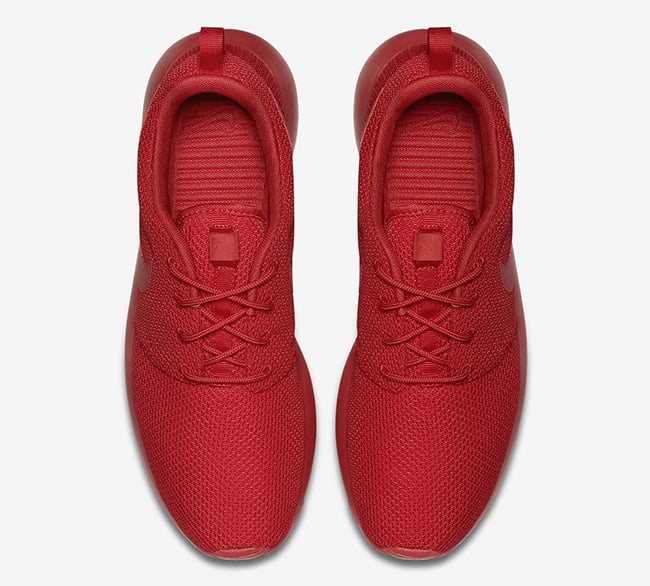 all red nike roshe runs