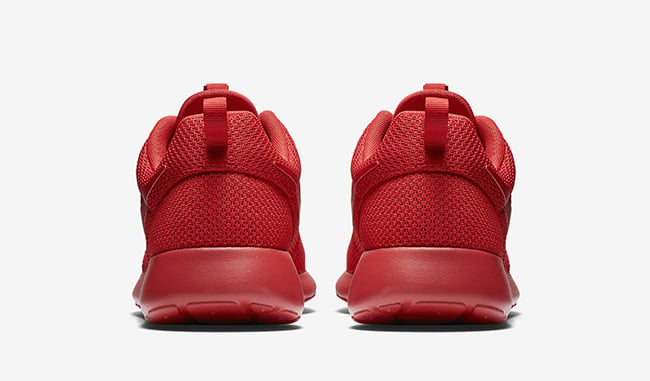 all red nike roshe womens