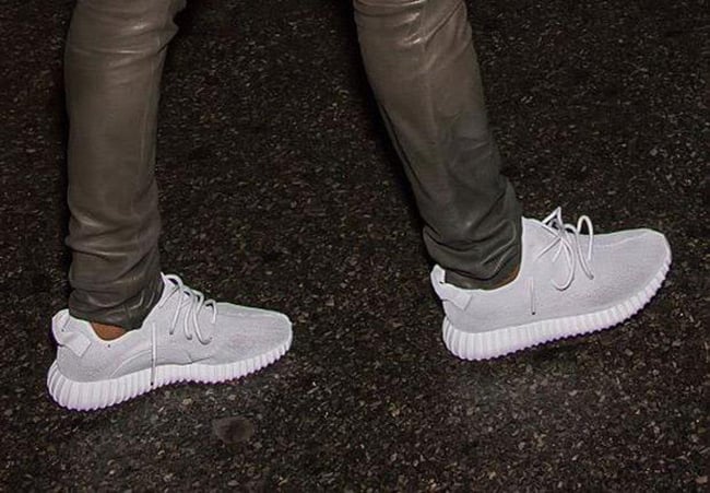 White Silver adidas Yeezy 350 Boost