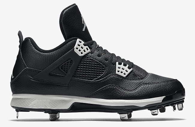 Air Jordan 4 Cleats Black Grey