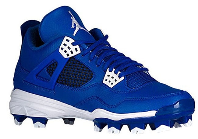 blue jordan baseball cleats