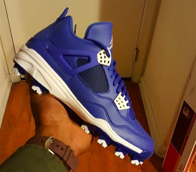 Air Jordan 4 Cleats Sole Swap Custom