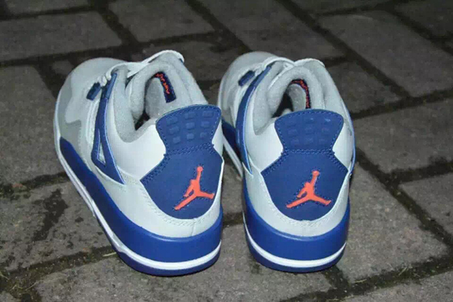 blue and orange jordan 4