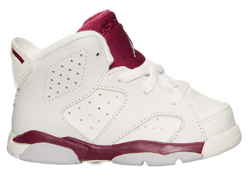 Air Jordan 6 Maroon Toddlers