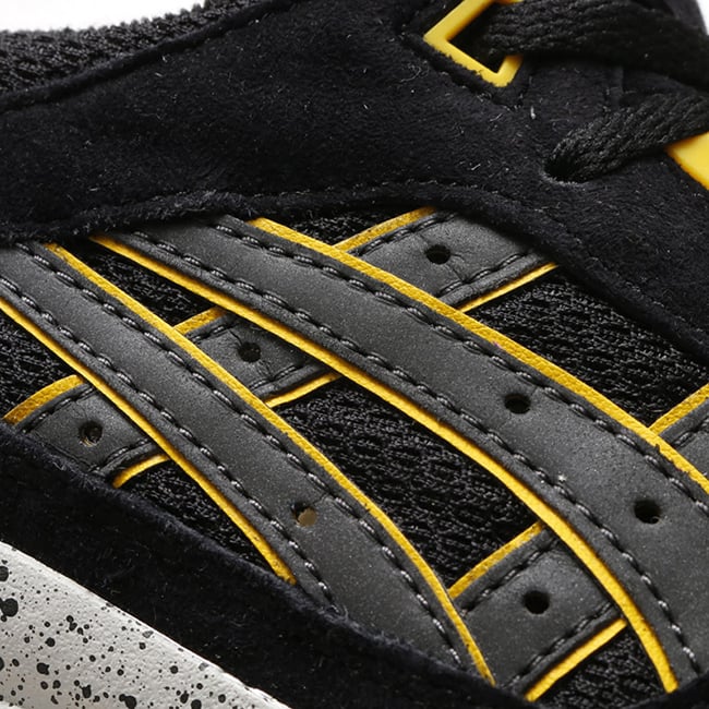 Asics Gel Respector Black Dark Grey Yellow