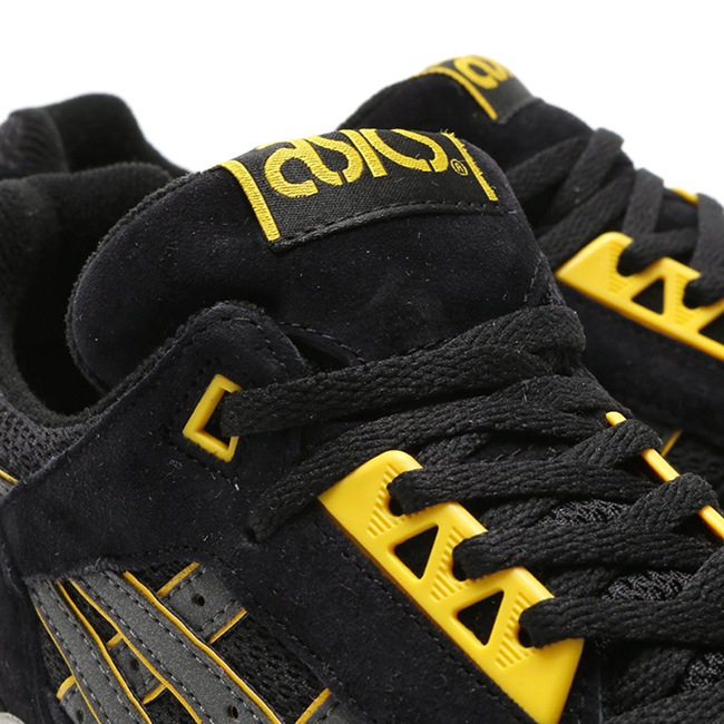 Asics Gel Respector Black Dark Grey Yellow