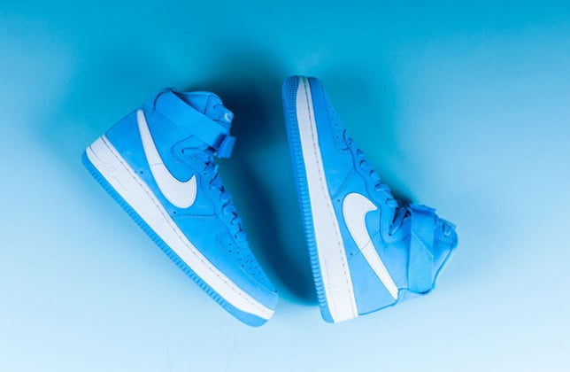 air force 1 high top baby blue