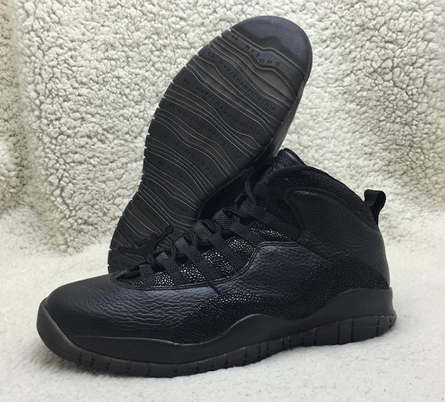 all black air jordan 10